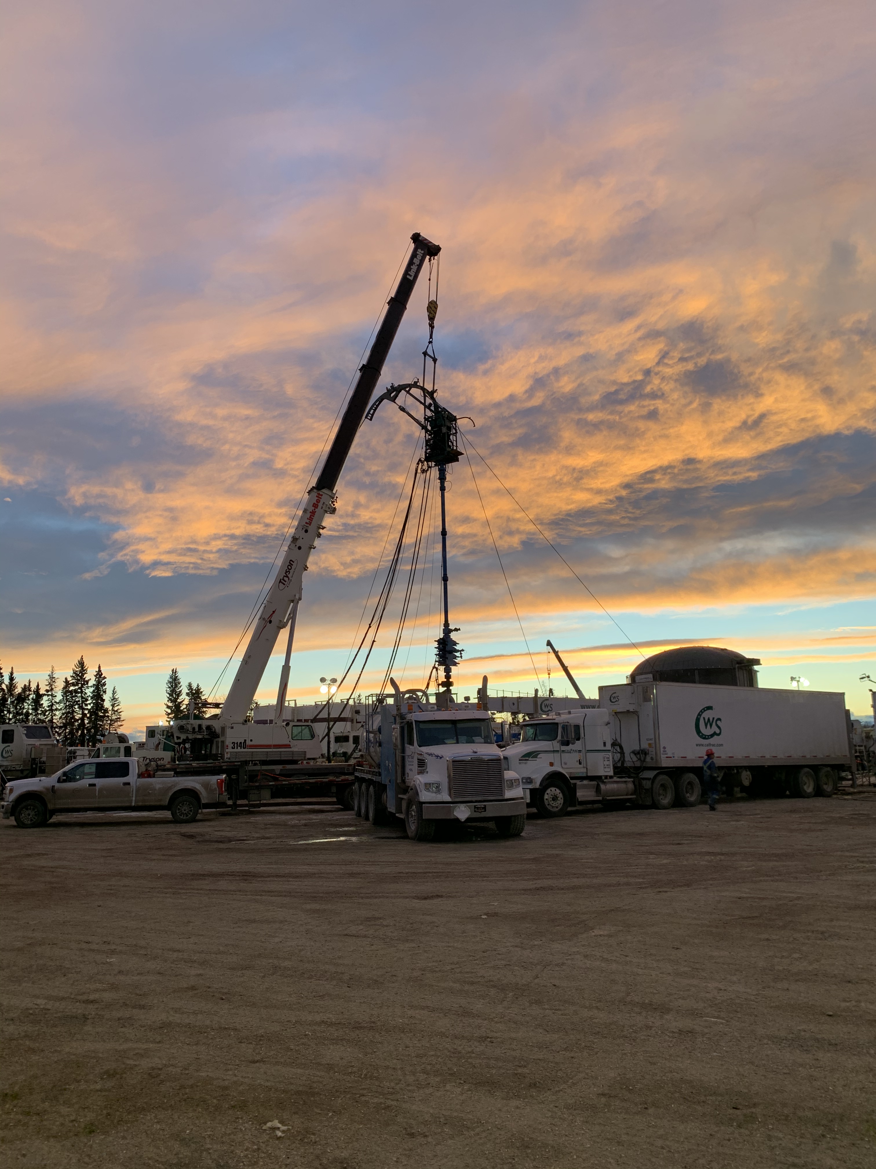 Mobile crane service project in Red Deer Alberta